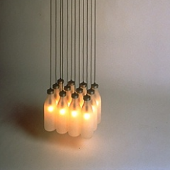 Tejo Remy 'Milk Bottle Lamp' 1993 - Photo by Hans van der Mars, courtesy DMD 